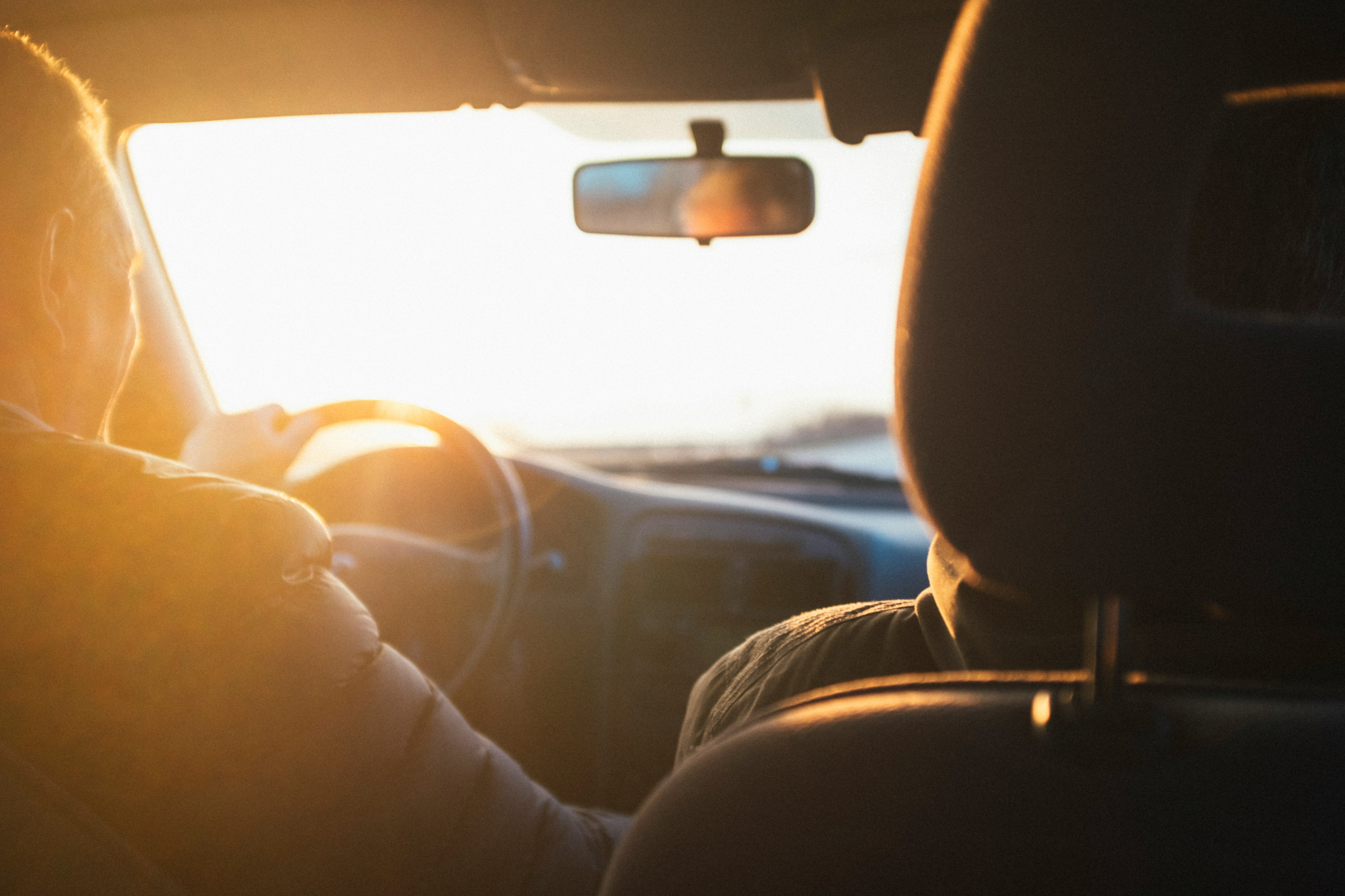 Volunteer driving a passenger